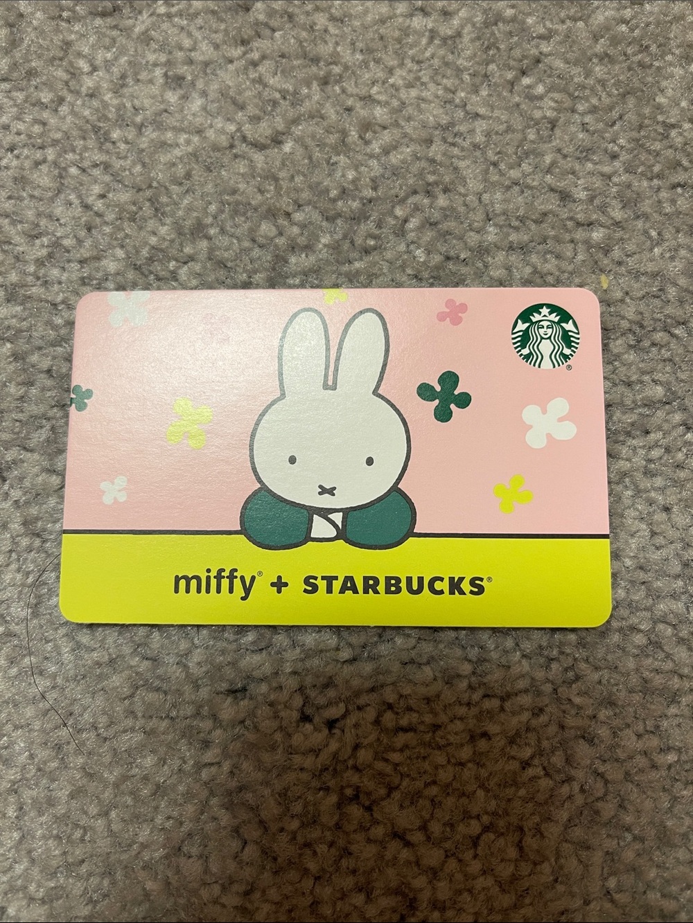 Miffy x Starbucks BRAND NEW EMPTY Gift Card